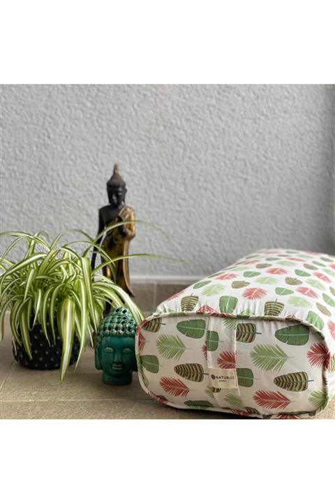 Naturre Dikdörtgen Yoga Bolster / Pamuk Dolgulu