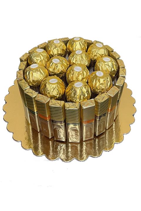 Ferrero Rocher Merci Çikolata Hediye Çikolata Sepeti Aranjmanı No 1