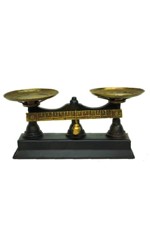 Berrinstore Dekoratif Metal Terazi Vintage Biblo Hediyelik