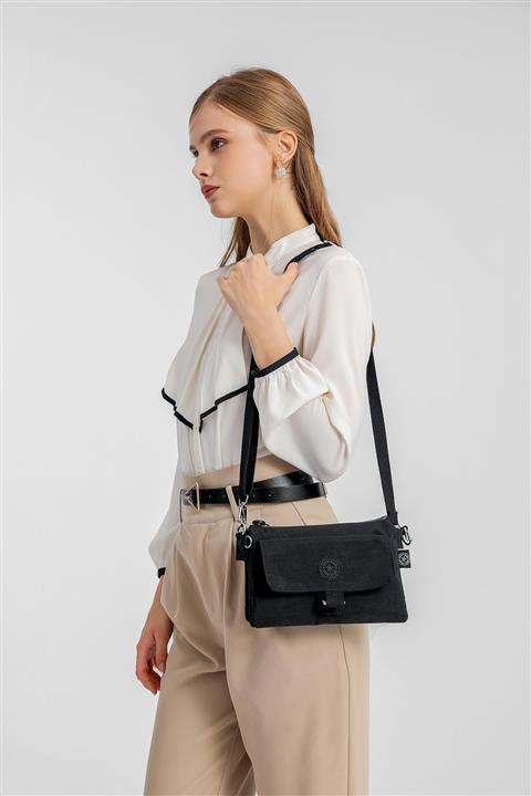 SMART BAGS Smbyb1147-0001 Siyah Kadın Minik Çapraz Çanta
