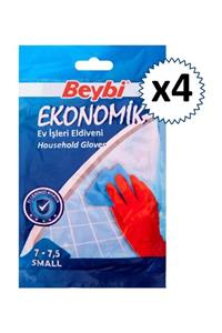 Beybi Bulaşık Temizlik Eldiveni Small 7-7.5 (4 Adet)