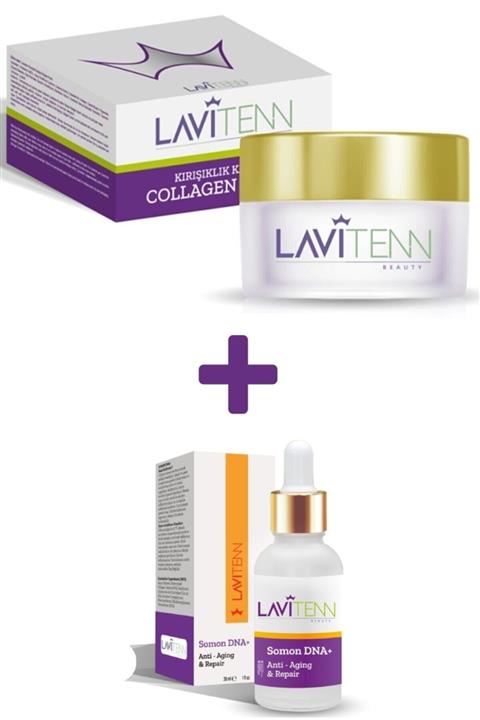lavitenn Kırışıklık Karşıtı Collagen Krem Ve Yaşlanma Karşıtı Onarıcı Somon Dna Serum - Ikili Set