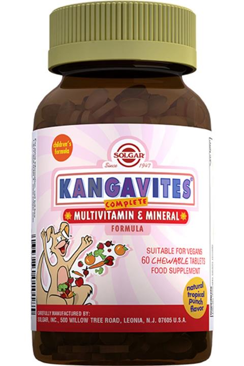 Solgar Kangavites Multivitamin & Mineral 60 Tablet - Tropıkal Meyve