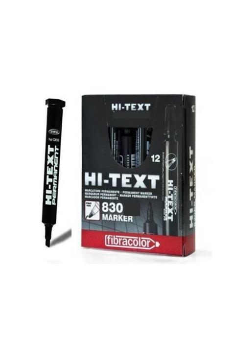 HiText Hı-text 830 Pc 12 Adet Permanent Marker Kalem-siyah