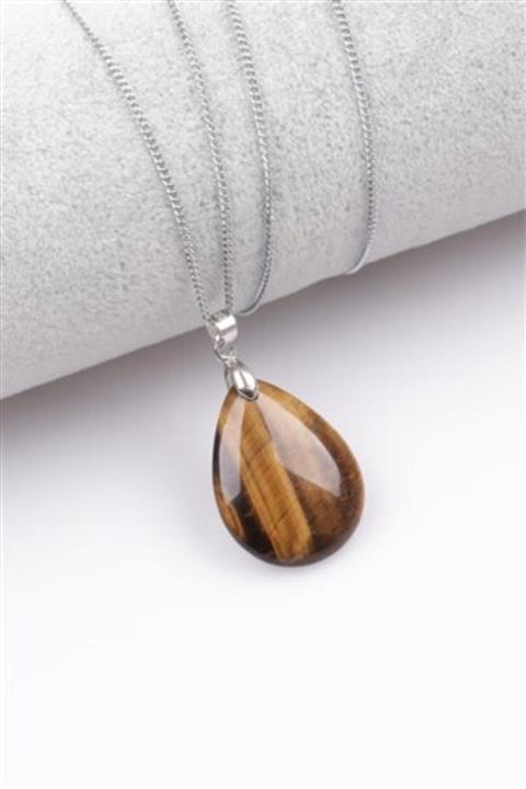 Asya Gems Kaplan Gözü Doğal Taş Kolye