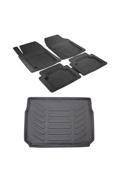 HFEOTO Citroen C-elysee 2021 Model 3d Bagaj Havuzu+3d Havuzlu Paspas Takımı