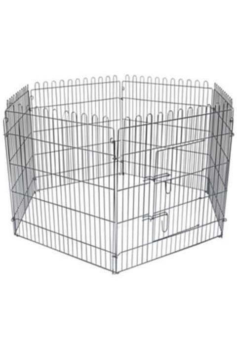 Flamingo Metal Köpek Eğitim Ve Oyun Çiti 80x80 cm 6 Parça