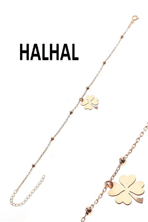 Söğütlü Silver Gümüş Yonca Ve Toplu Zincir Halhal