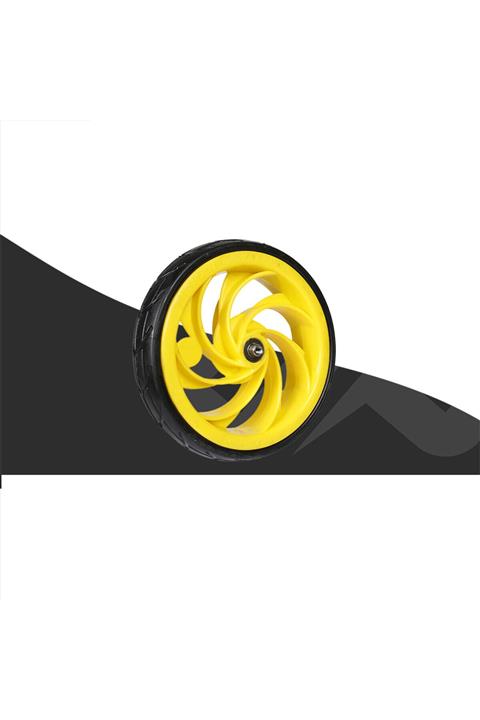 Tuna Plastik 770 Midilli El Araba Tekeri Plastik Jant - Kauçuk Dolgu Teker (sarı)