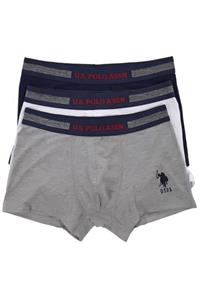 U.S. Polo Assn. Erkek Gri 3 Lü Boxer 80155