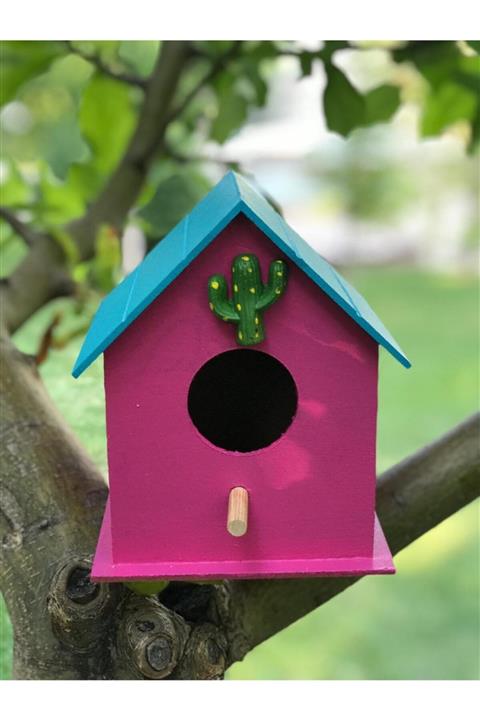 Levami Atölye Ahşap Kuş Evi Yuvası-kuş Yuvası El Yapımı