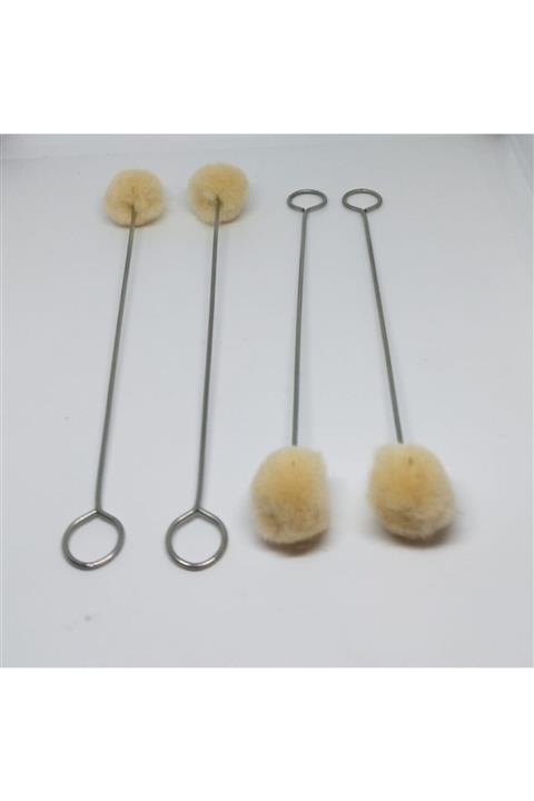 Eskişehir hobi sanat Deri Boya Fırçası Boya Için Telli Yün Fırça Topu 4 Adet