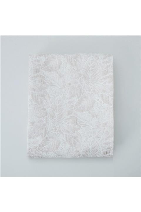 Chakra Frondoso Çift Kişilik Yatak Örtüsü 240x260 cm Bej