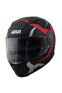 Givi Gıvı 50.5 Trıdıon Vortıx Sıyah-kırmızı Kask