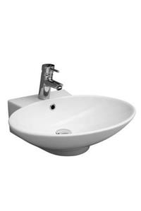 Eca Serel Minimal Üçgen Ayaklı Lavabo 52x55 Cm Ch01tds110h