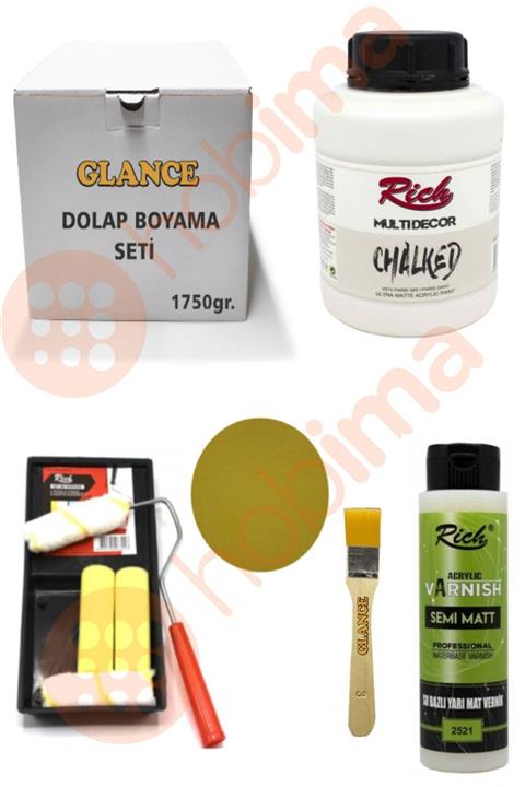 Rich Glance Multi Decor Chalked 1750 Gr ( Paris Gri ) Genel Amaçlı Boyama Seti