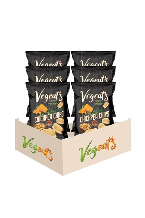 Vegeat's Fırınlanmış Cheddar Peynir Aromalı Nohut Cipsi 6 Adet Cips