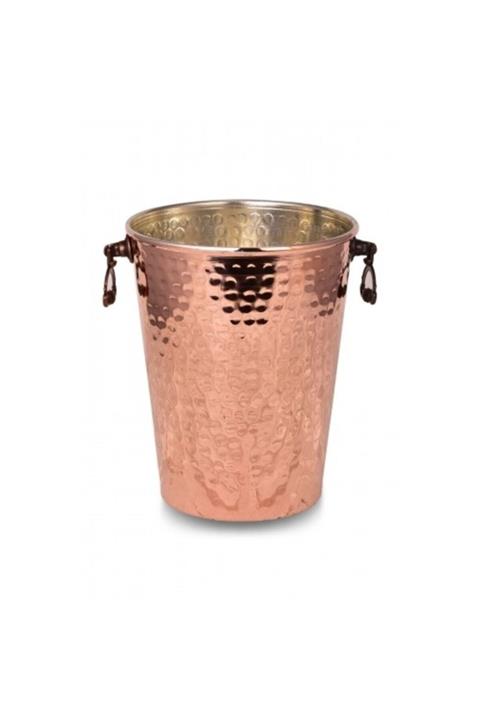 TURNA BAKIR Adalı Buz Kovası 15 Cm El Dövme Kırmızı Turna2553-1