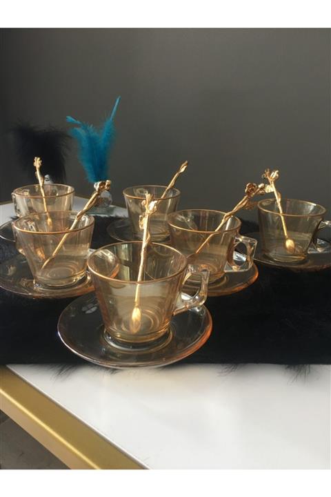 RÜKÜŞ HOME Kaşıklı Çay Takımı