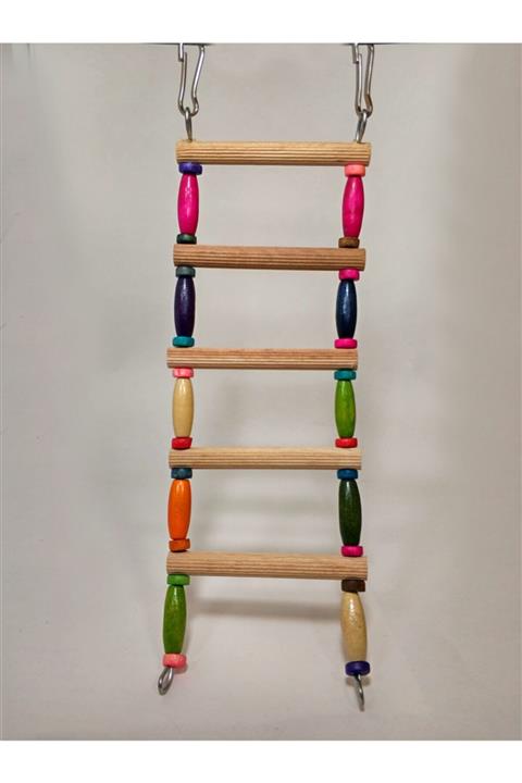 UniqBirdToys Uniq Bird Toys Ahşap Boncuklu Kuş Merdiveni