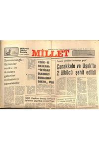 Gökçe Koleksiyon Millet Gazetesi 30 Ocak 1979 -