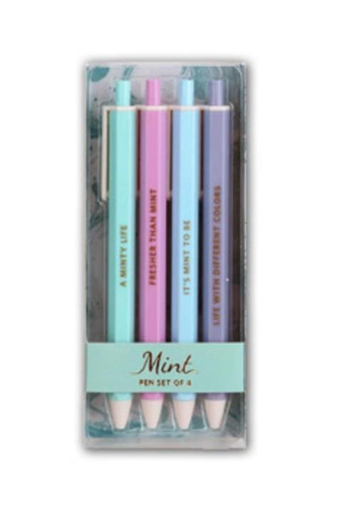 Syloon Pyrus Pastel Renkler Tükenmez Kalem 4'lü Set