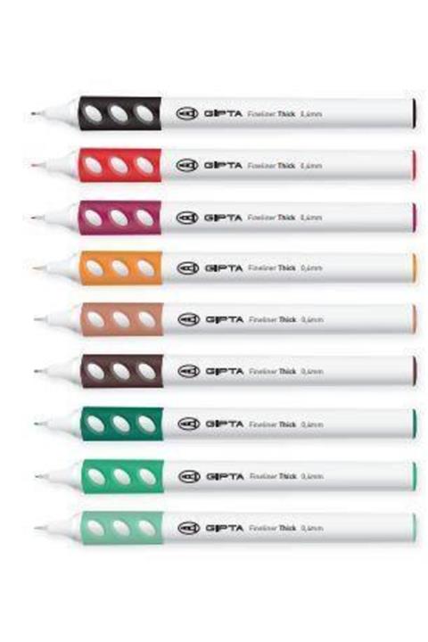 Gıpta Fineliner Thick 0,4 Mm Keçeli Uçlu Stabilo Kalem Siyah