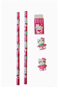 Hello Kitty Başlıklı Kurşun Kalem Silgi Seti