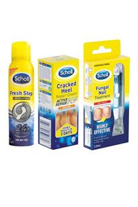 Scholl Tırnak Mantarı Tedavisi 3,8 Ml+ Ayak Spreyi 150 Ml+topuk Çatlak Kremi 60 Ml