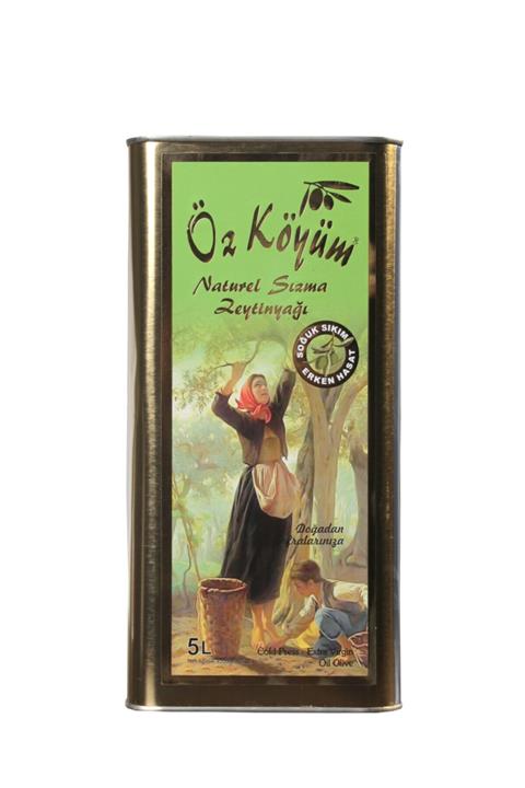 Öz Köyüm Naturel Sızma Erken Hasat Soğuk Sıkım Zeytinyağı 5 lt