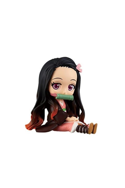 BANDAI Q Posket Kimetsu No Yaiba Actıon Fıgure - Anıme Manga Figür 5 Cm - Nezuko Kamado