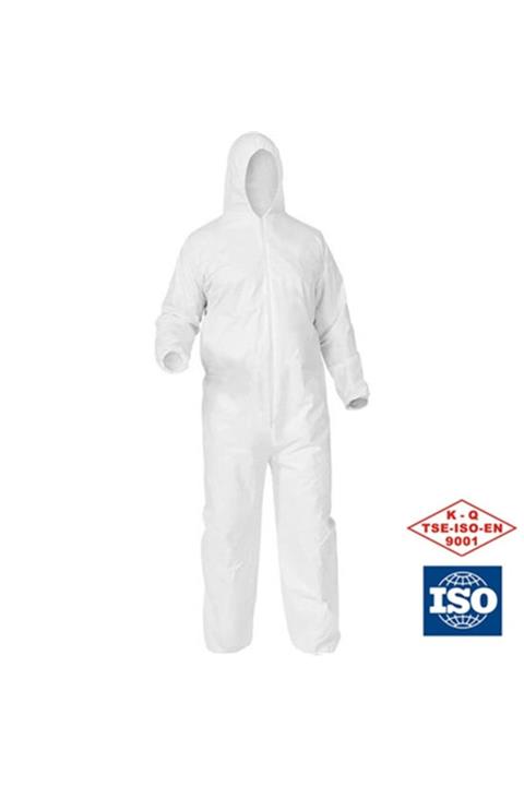 TarımGaraj Tek Kullanımlık Tela Tulum 40 gr - Iso-ts En Belgeli Medium (M)-1 Adet