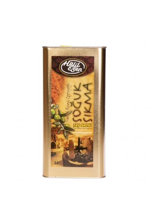 Halil Esen Taş Baskı Soğuk Sıkma Zeytinyağ (5 Lt)