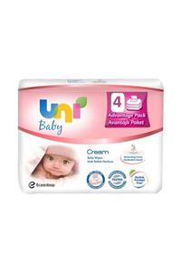 Uni Baby Cream Islak Havlu Mendil 4'lü Paket 224 Yaprak