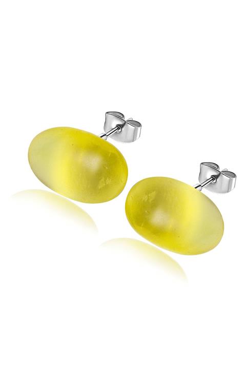 Tesbih Atölyesi Sertifikalı Kadın Doğal Damla Kehribar Küpe