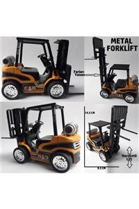 OYUNCAKSAHİLİ Forklift Dıecast Metal Işıklı Far Hareketli Lift Aparat Çekbırak