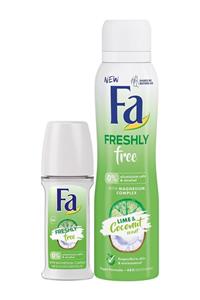 Fa Freshly Free Misket Limonu & Hindistan Cevizi Deosprey 150 Ml + Roll-on 50 Ml