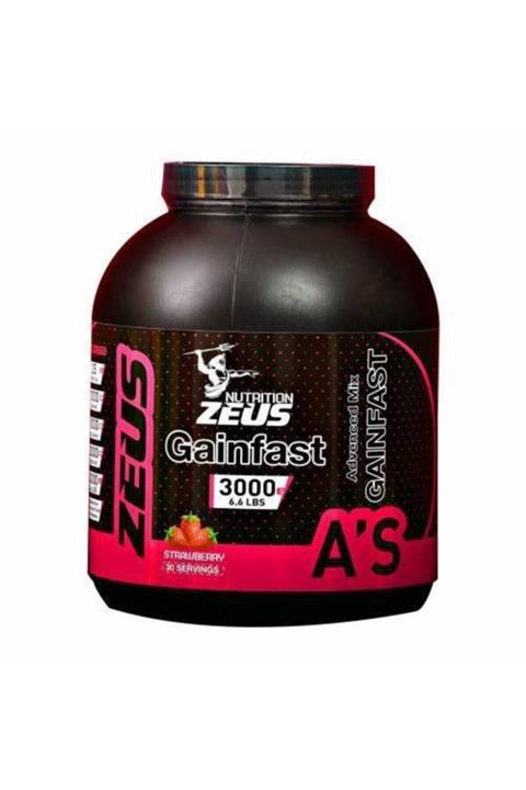 NUTRITION ZEUS Gainfast Çikolata Şase Whey 3000gr Shaker Ve 2 Adet Tek Kullanımlık Whey Protein