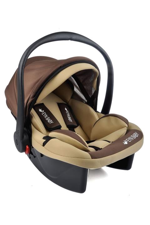 eynbaby Lüx Pedli Bebek Taşıma, Bebek Oto Koltuğu Puset, Ana Kucağı Kahverengi-krem