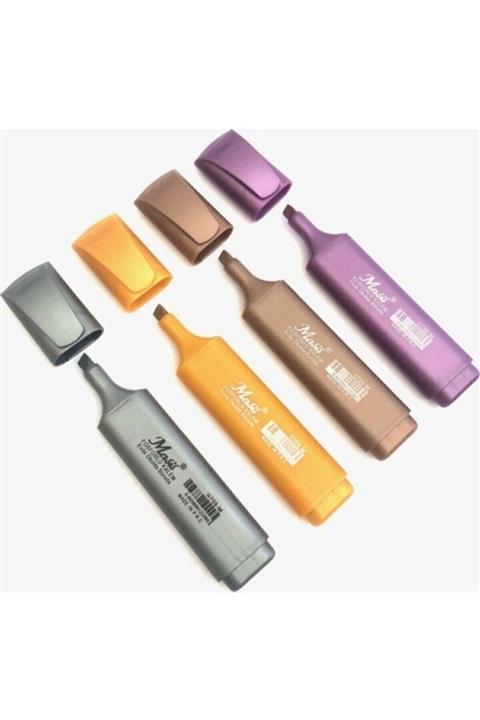 Masis Fosforlu Kalem Metalik 4 Renk