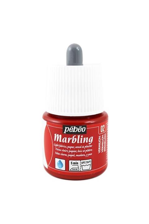 Pebeo Ebru Boyası Vermilion 45ml Şişe