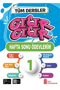 Ata Yayıncılık 1. Sınıf Gıcır Gıcır Hafta Sonu Ödevlerim Tüm Dersler