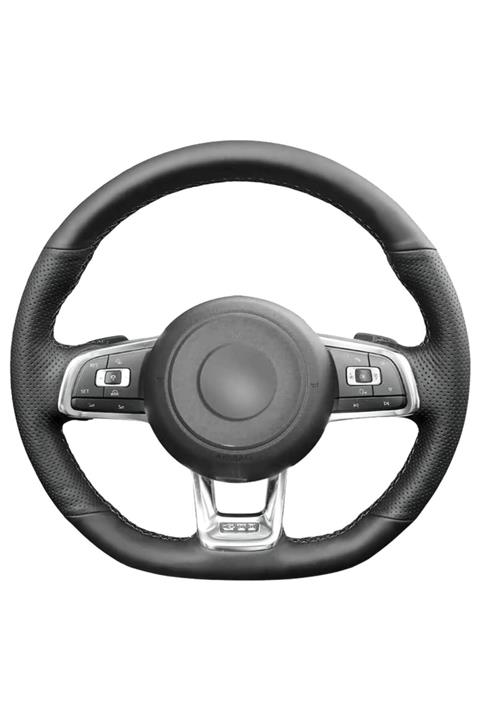 Fox Volkswagen Scirocco 2015 2016 Uyumlu Deri Direksiyon Kılıfı Araca Özel Dikmeli