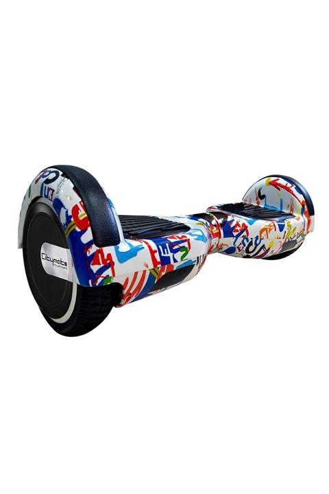 CityMate Elektrikli Kaykay Hoverboard 6.5 Inch Kristal Grafity Desenli Akıllı Denge - Çanta Hediyeli