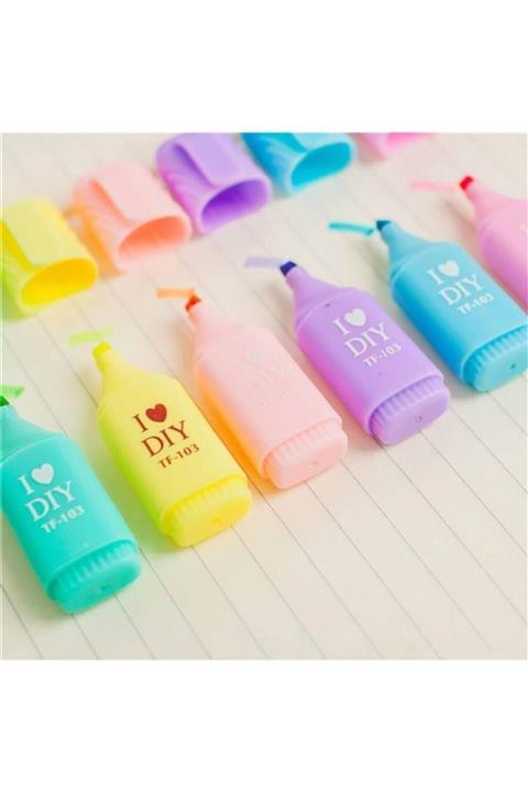 Vtk Fosforlu Kalem Mini (6 Lı Set) Tf-103