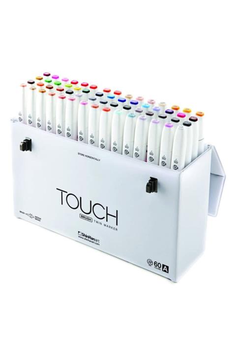 Touch Twin Brush Marker Fırça Uçlu Marker Seti 60 Renk Set A
