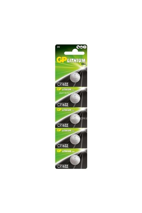 GP Batteries Düğme Pil 3v 1632 Lityum (Beşli Paket) Gp Cr-1632