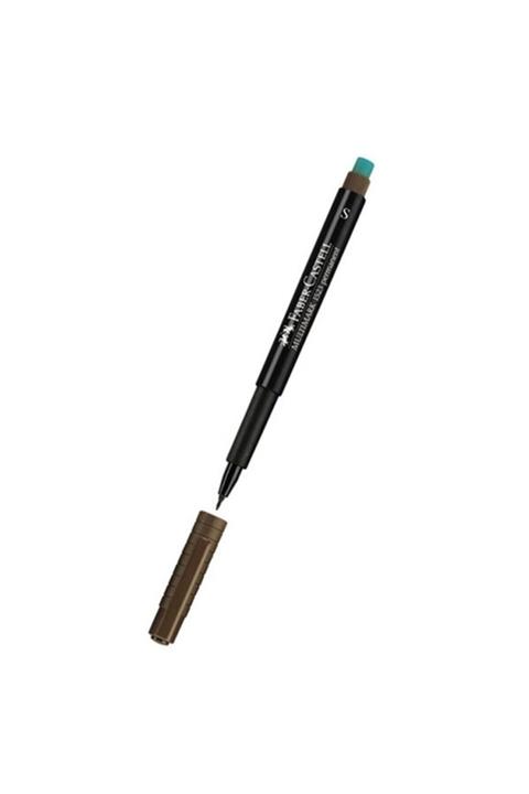 Faber Castell Permanent Asetat Kalemi Cd Kalemi S Kahve
