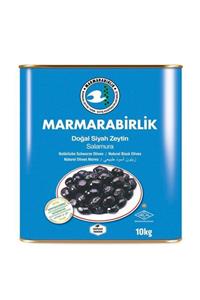 MarmaraBirlik Mega Salamura Teneke Siyah Zeytin 201-230 10 kg  Xl