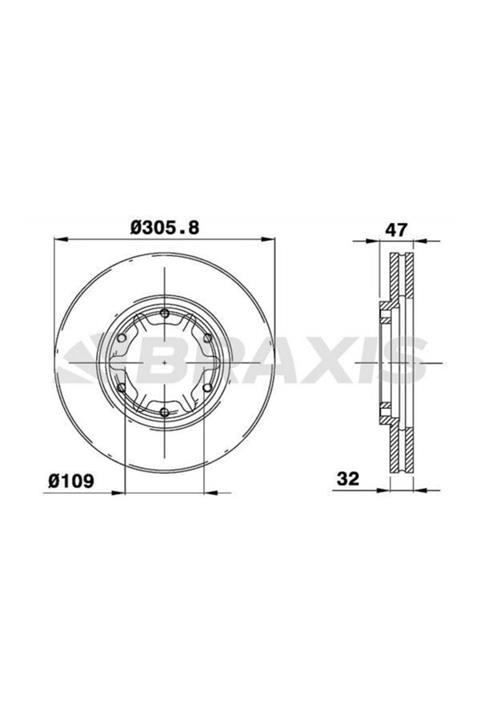 ÖZGÜÇYEDEK On Fren Dısk Aynası Nıssan Patrol 3.0tdı 2.8td